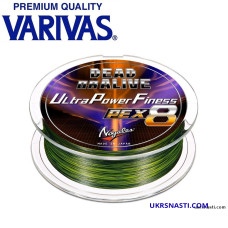 Шнур Varivas DorA Ultra Power Finesse PE X8 #0,8 диаметр 0,148мм размотка 150м разноцветный